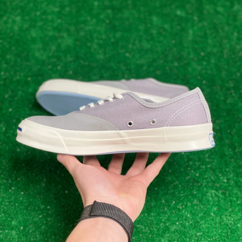 Converse Jack Purcell Signature Ox Men Low Top Shoes Gray White 153593C Multi Sz - Picture 2 of 4